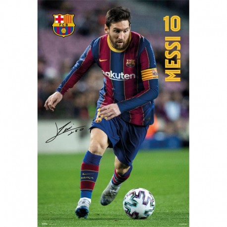 Póster Grande XXL Fc Barcelona 2020/2021 Messi ...